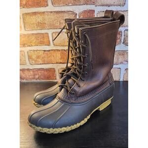 LL Bean 10” Maine Hunting Boots Womens Size 9M Bird Hunting Dog Walking Snow EUC